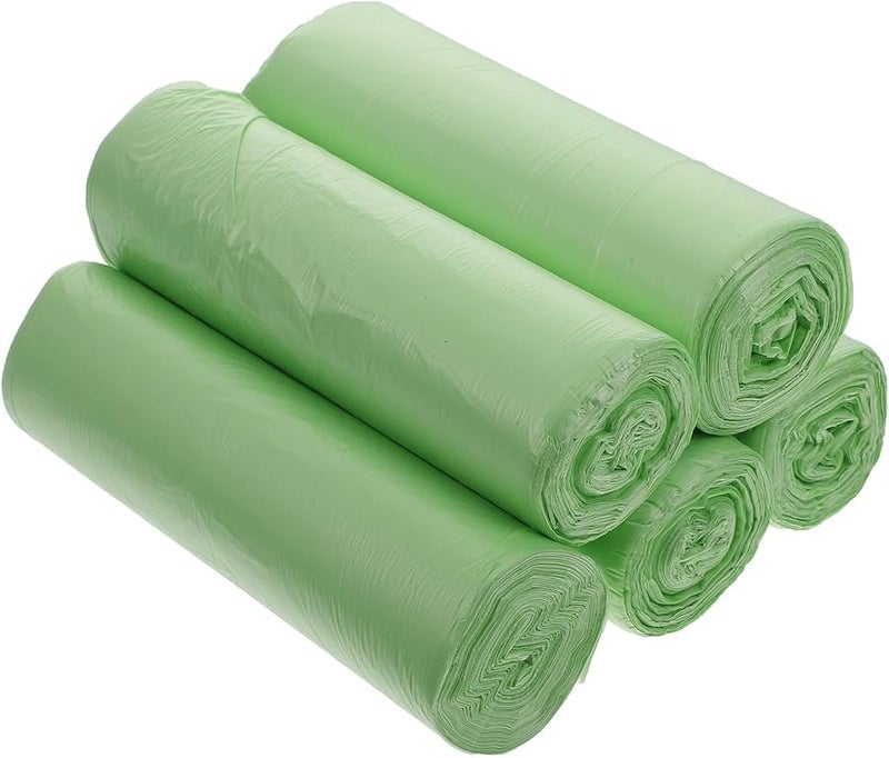 أكياس قمامة قابلة للتحلل من نشا الذرة 100 قطعة 50 × 60 سم أخضر فاتح صديقة للبيئة نفايات المطبخ - Image 1